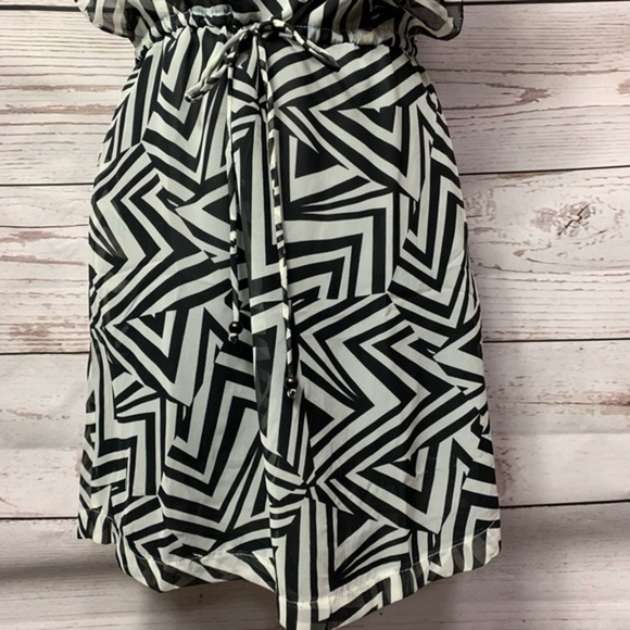 NWT Umgee Diagonal Print Sleeveless Dress - Picture 4 of 11